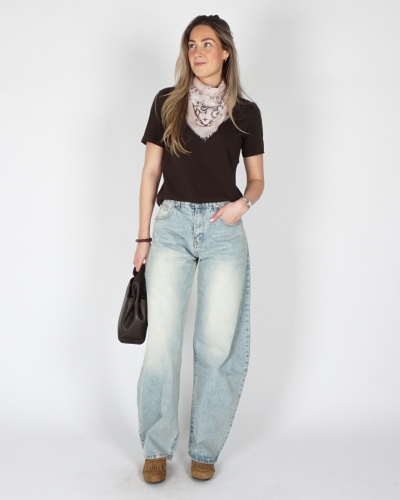 BALLOON JEANS HIGH WAISTED DIRTY WASH