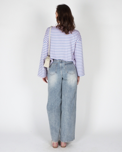 HIGH WAISTED WIDE LEG DIRTY WASH