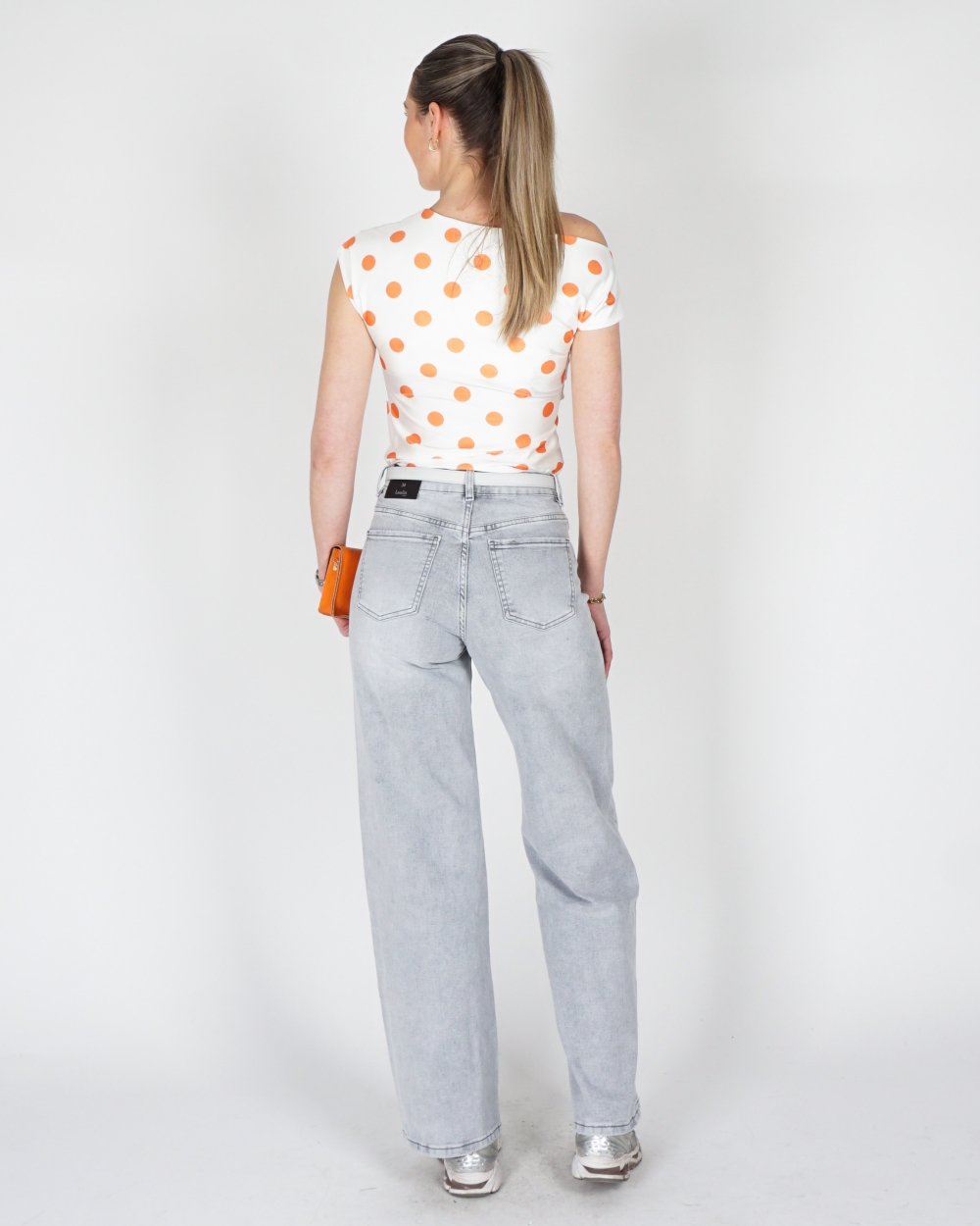 JEANS DAD FIT FULL LENGTH LICHTGRIJS