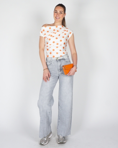 JEANS DAD FIT FULL LENGTH LICHTGRIJS