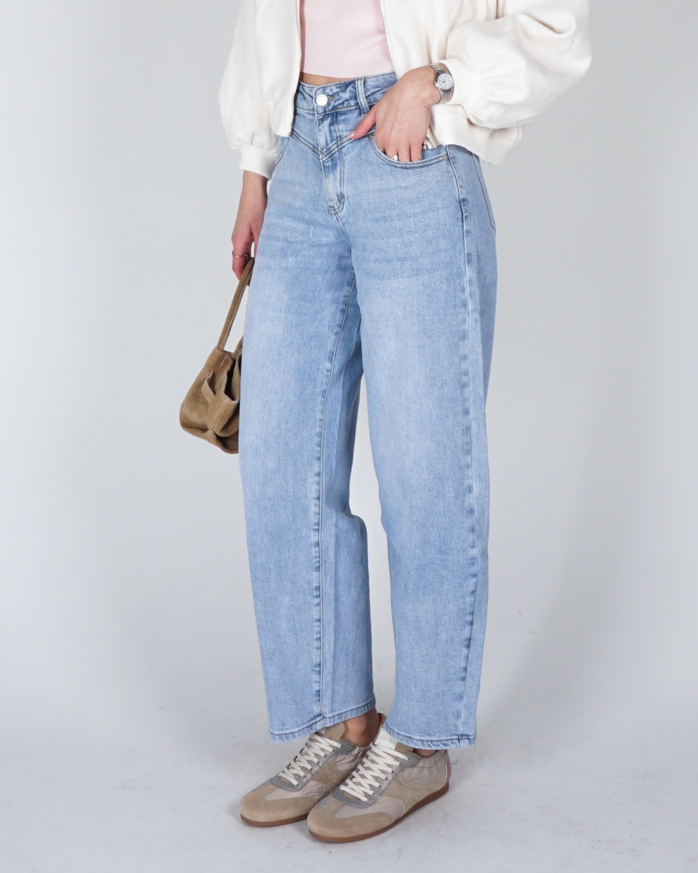 BALLOON JEANS MET DETAIL