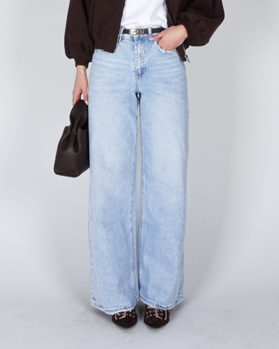 Gossip HIGH WAISTED JEANS BAGGY FIT BLAUW