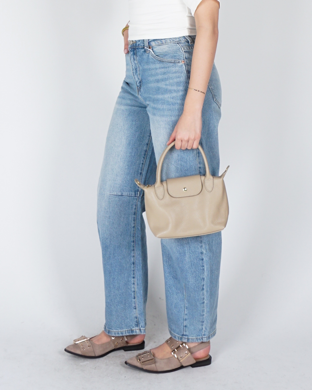BARREL DENIM JEANS MEDIUM BLAUW