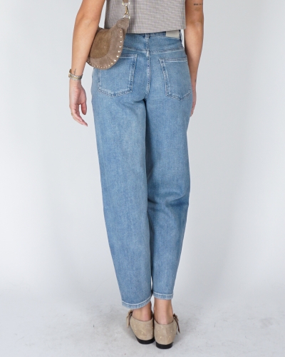 BARREL JEANS MID BLUE