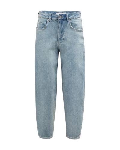 BARREL JEANS MID BLUE