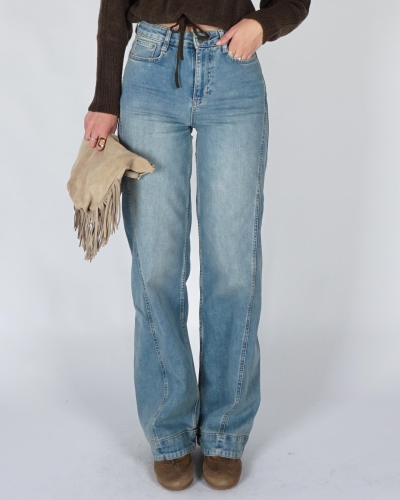 YAYA Denim jeans w. seam - L34 01-311164-609