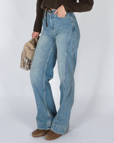 YAYA Denim jeans w. seam - L34 01-311164-609