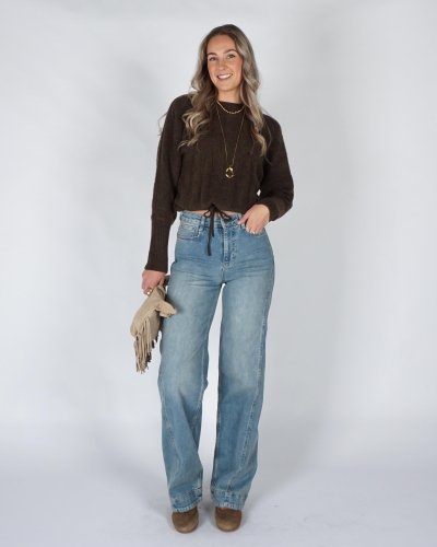 YAYA 01-311164-609 MID BLUE DENIM