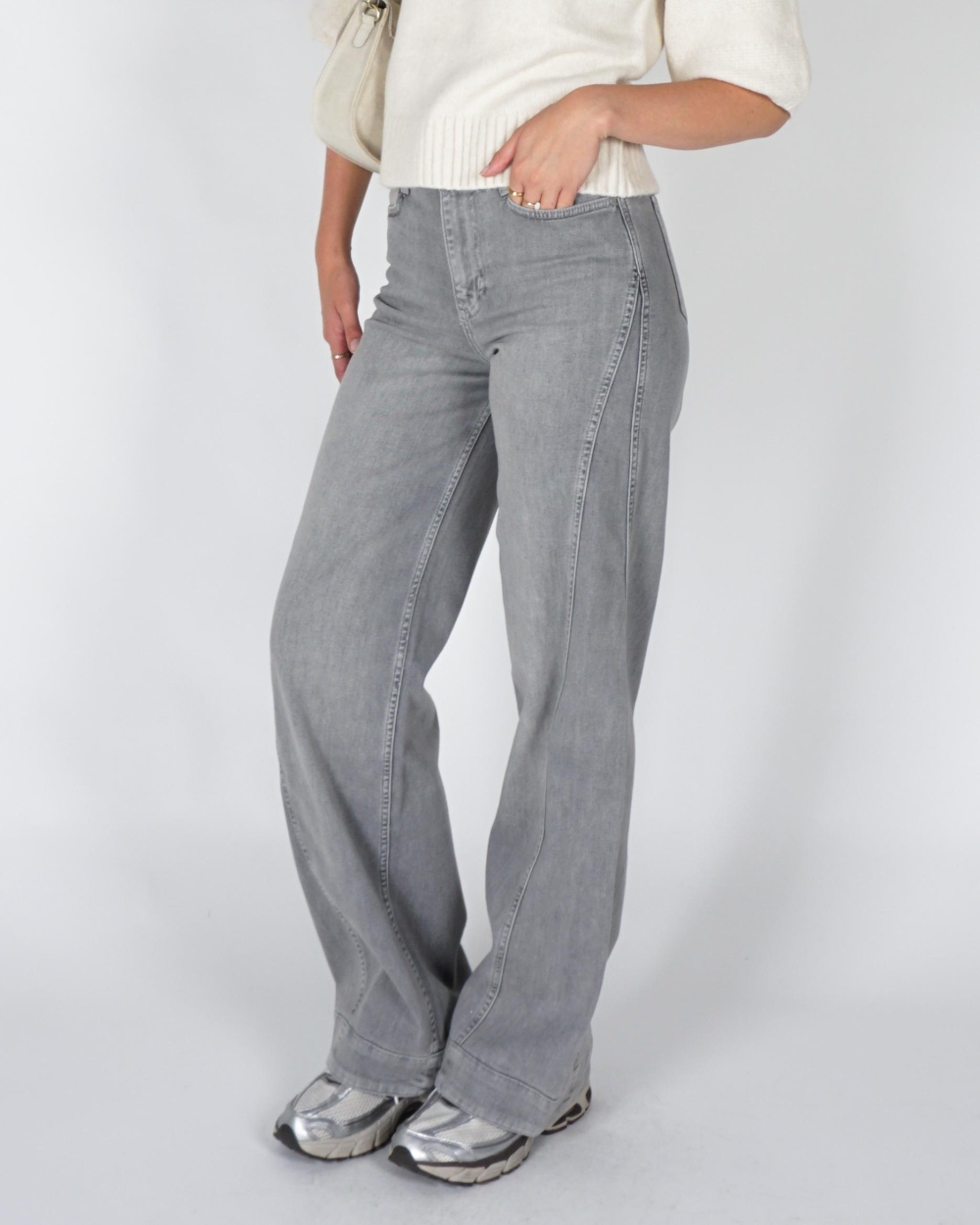YAYA 01-311164-609 MID GREY DENIM