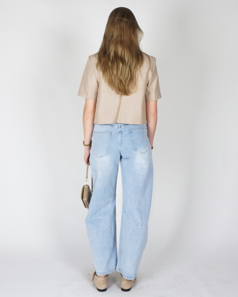BALLOON JEANS LICHTBLAUW