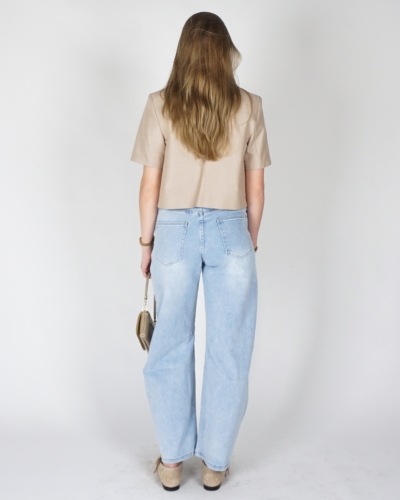 BALLOON JEANS LICHTBLAUW