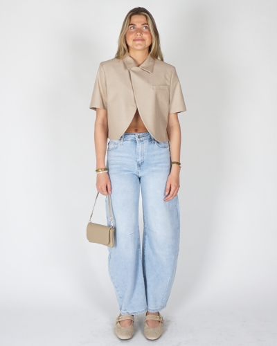 BALLOON JEANS LICHTBLAUW