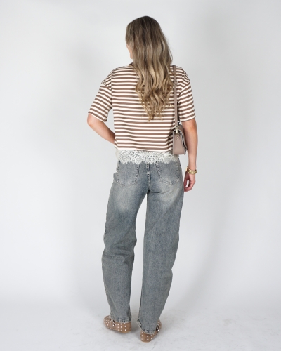 BALLOON JEANS HIGH WAISTED BLAUW