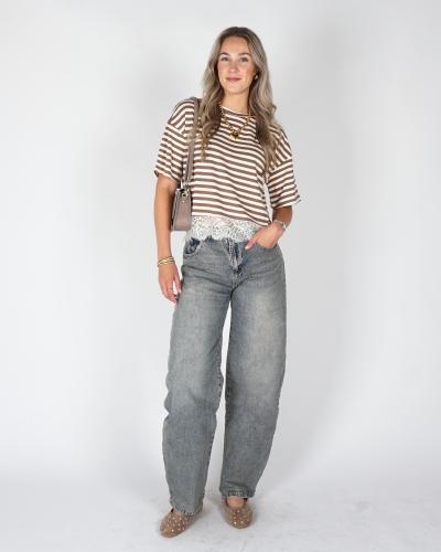 BALLOON JEANS HIGH WAISTED BLAUW