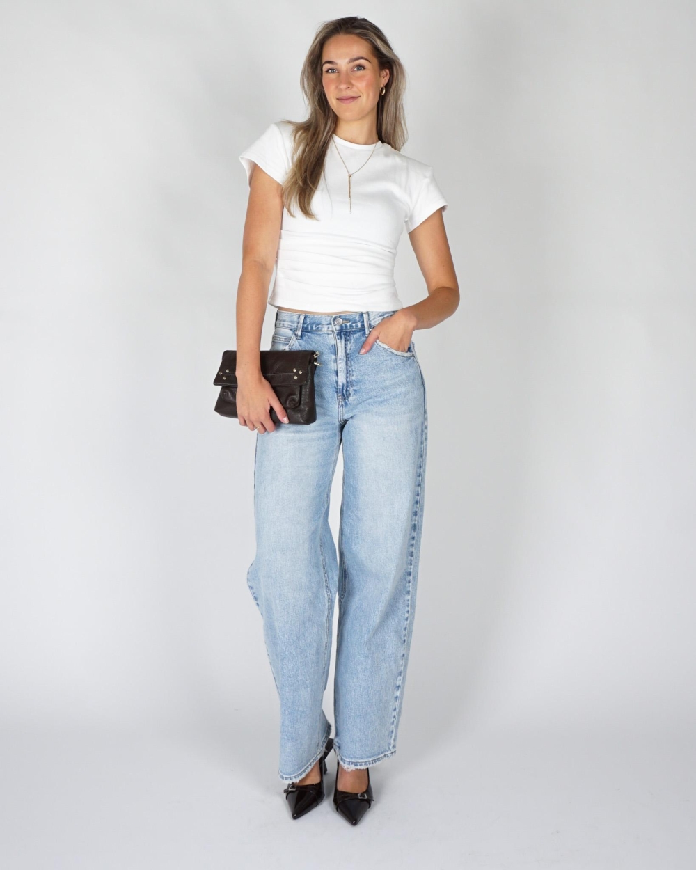 Gossip HIGH WAIST BALLON JEANS Blauw