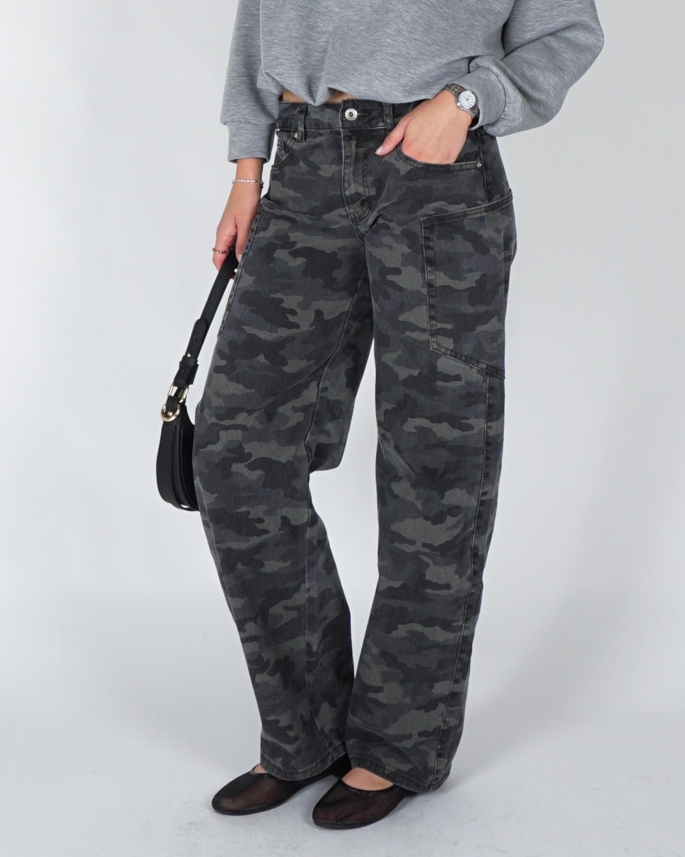 Gossip BALLON CAMO JEANS Groen