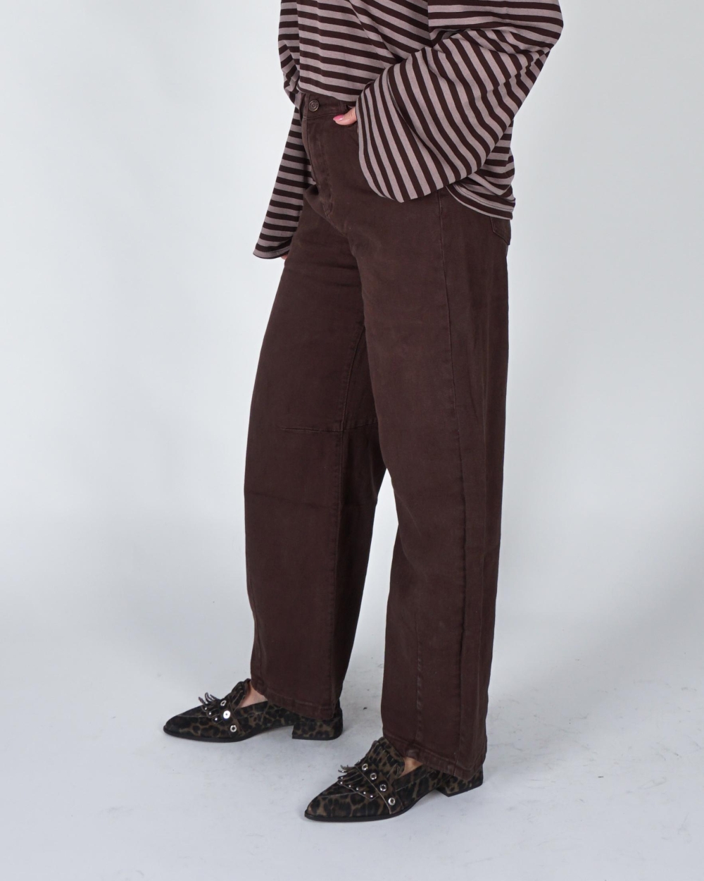 Gossip BARREL DENIM Donkerbruin