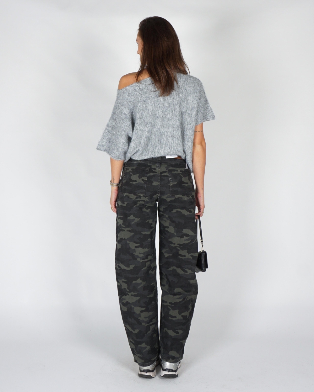 Gossip HIGH WAISTED CAMO JEANS Groen