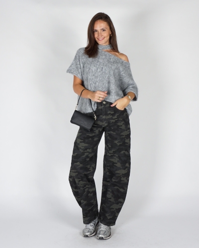 Gossip HIGH WAISTED CAMO JEANS Groen