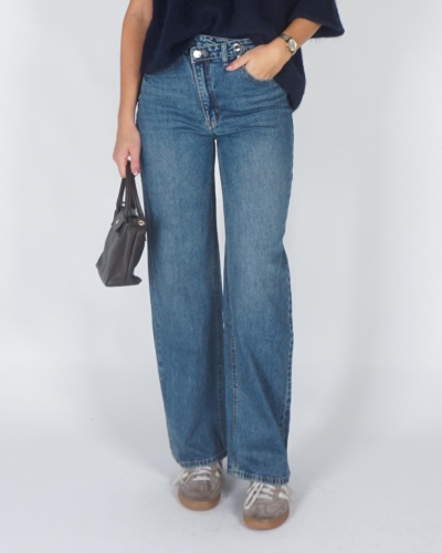 Gossip JEANS MET SCHUINE SLUITING SEA Blauw