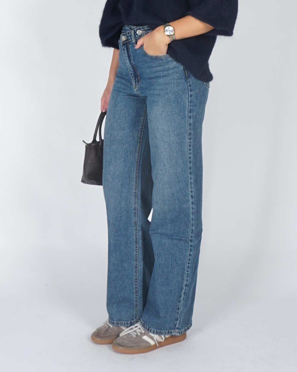 Gossip JEANS MET SCHUINE SLUITING SEA Blauw