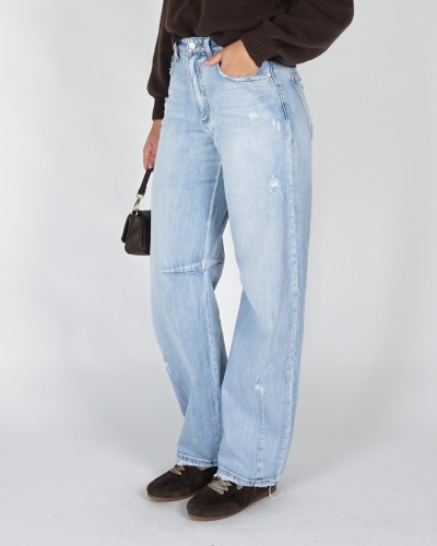 Gossip BARREL JEANS DESTROYED Blauw