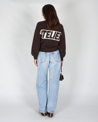 Gossip BARREL JEANS DESTROYED Blauw