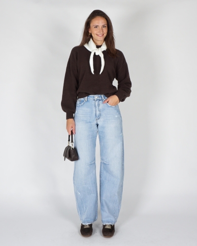 Gossip BARREL JEANS DESTROYED Blauw