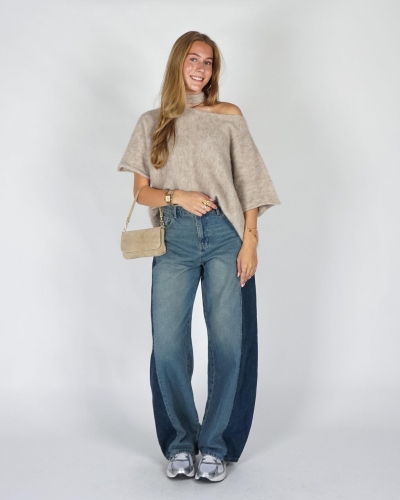 Gossip CONTRAST BARREL DENIM Blauw