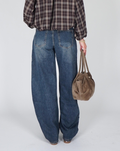 Gossip BALLOON JEANS HIGH WAISTED Donkerblauw