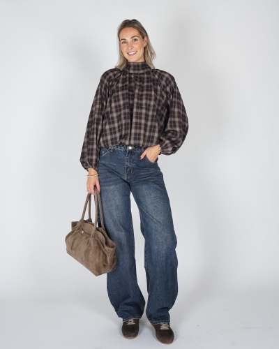 Gossip BALLOON JEANS HIGH WAISTED Donkerblauw