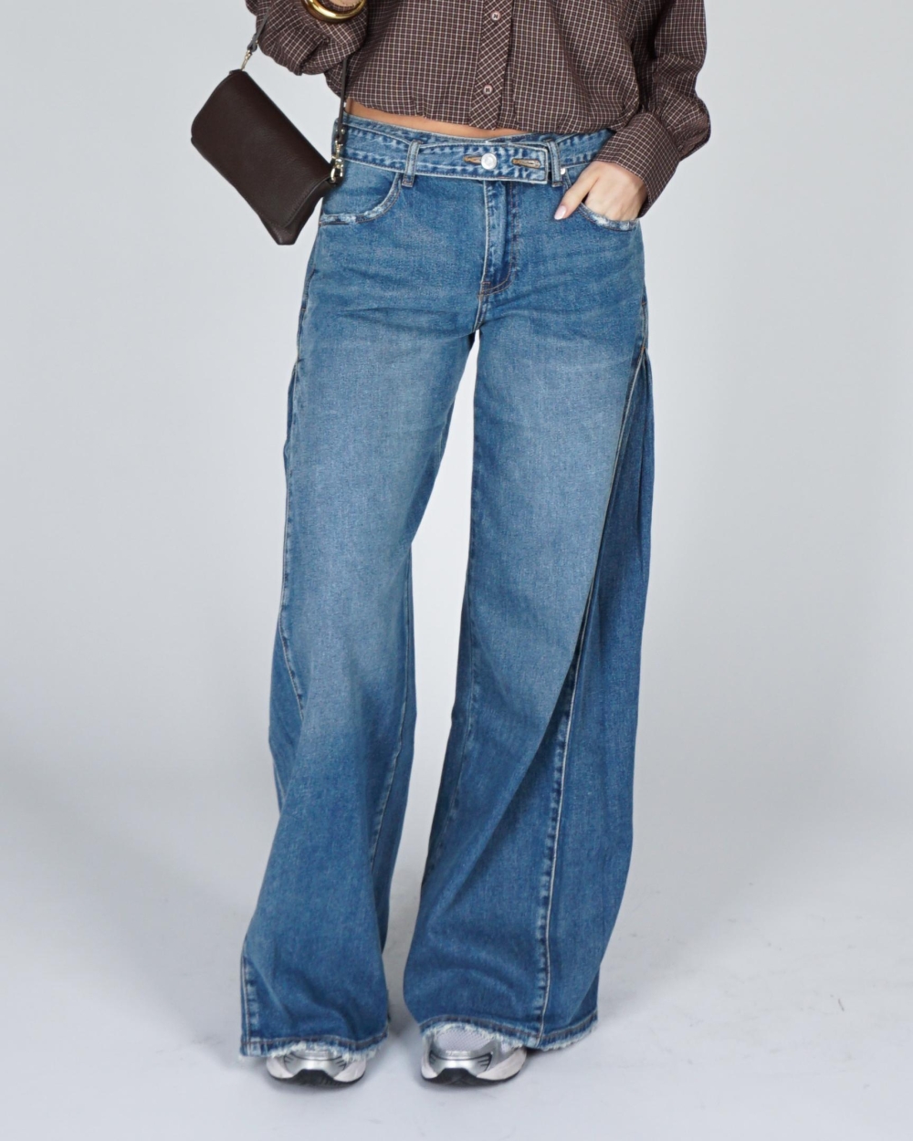 Gossip JEANS MET RIEMDETAIL Blauw