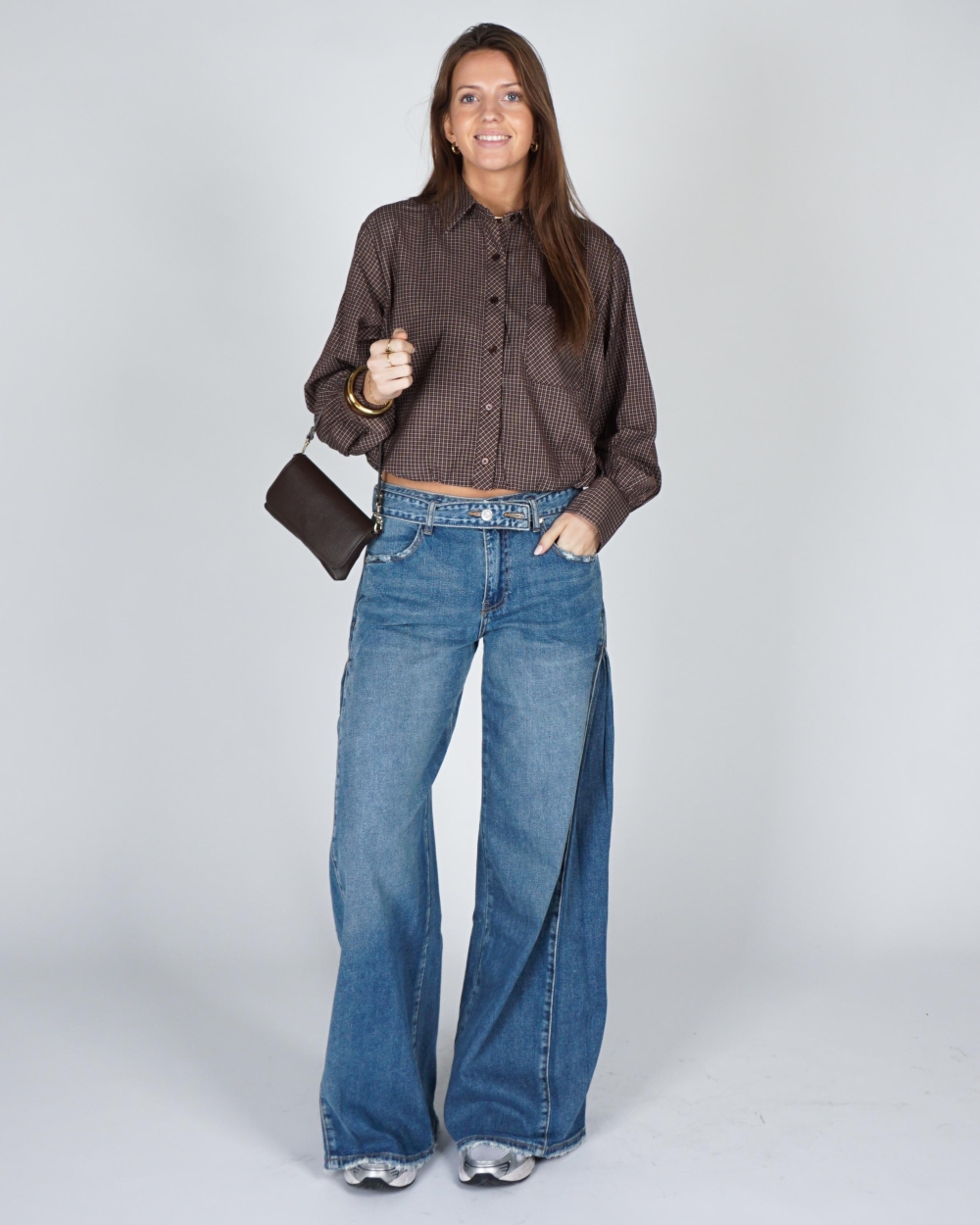 Gossip JEANS MET RIEMDETAIL Blauw