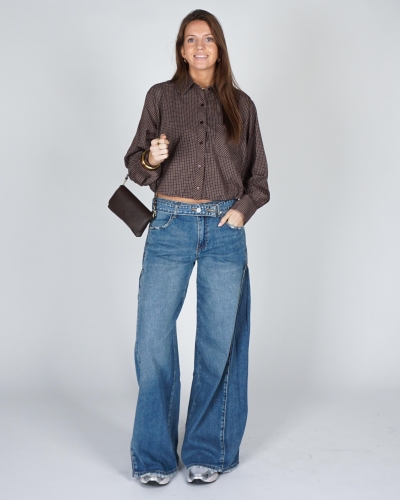 Gossip JEANS MET RIEMDETAIL Blauw