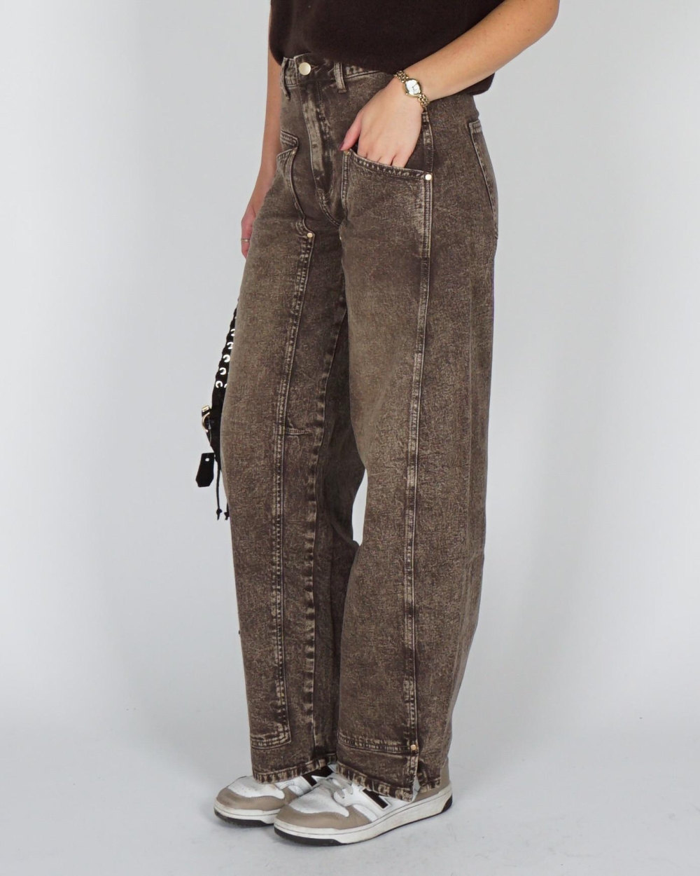 Gossip BARREL JEANS NAADDETAILS Bruin