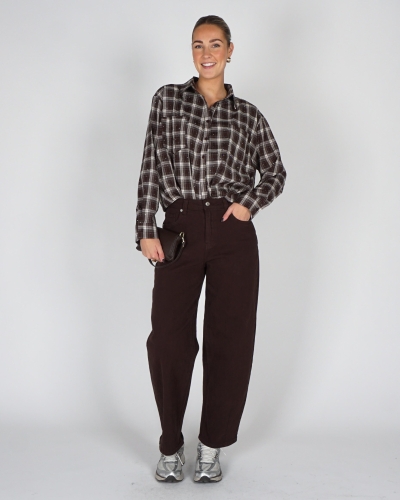 Gossip BARREL JEANS RENE Donkerbruin