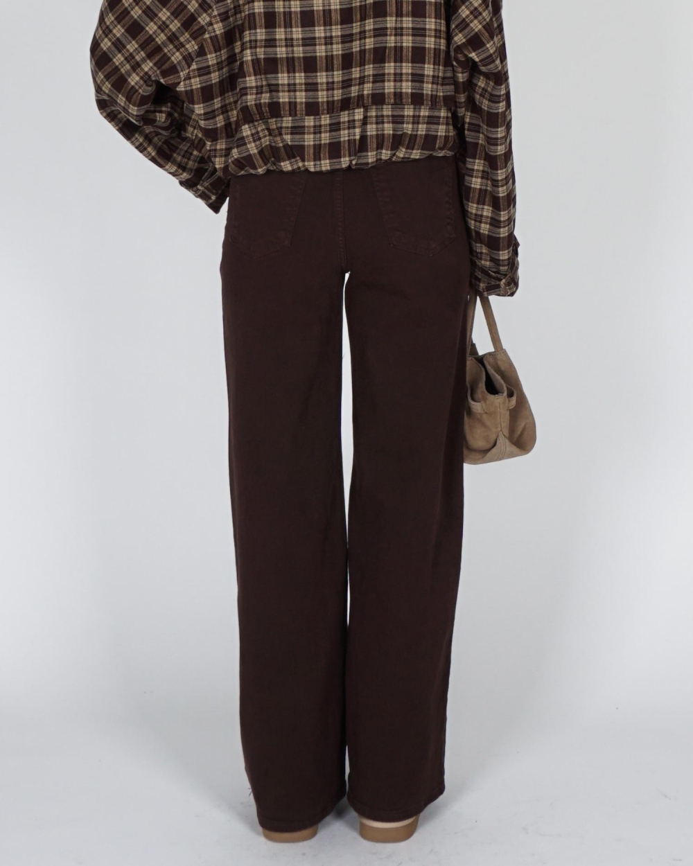 Gossip WIDE LEG JEANS RENE Donkerbruin