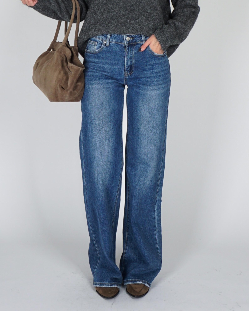 Gossip TALL WIDE LEG JEANS Blauw