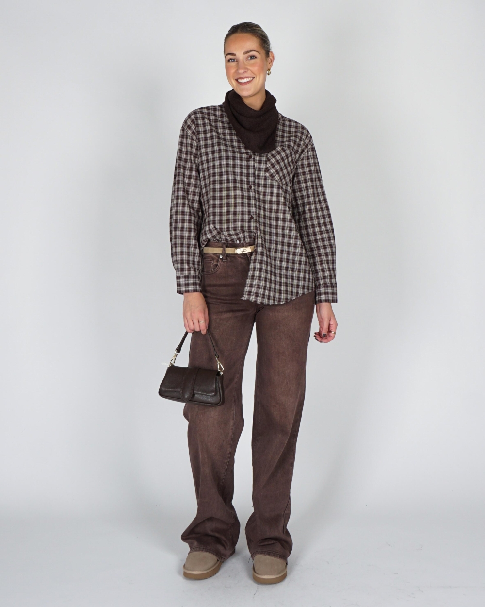 Gossip TALL WIDE LEG JEANS Bruin