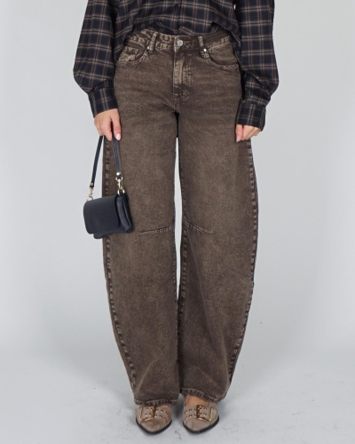 Gossip BARREL JEANS Lichtbruin