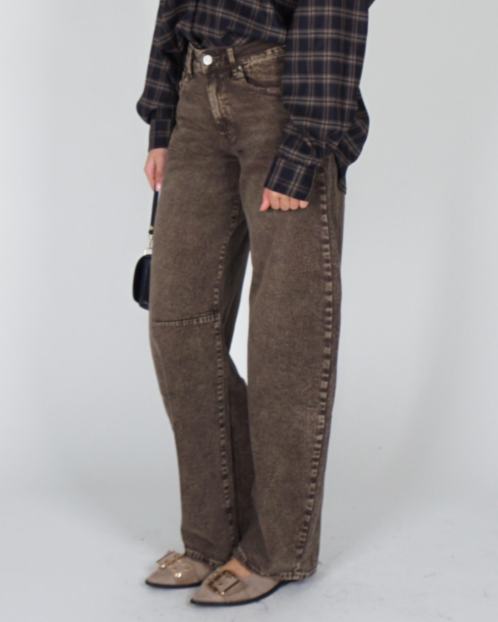 Gossip BARREL JEANS Lichtbruin