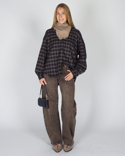 Gossip BARREL JEANS Lichtbruin