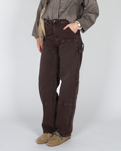 Gossip BALLON JEANS MET DETAILS Donkerbruin