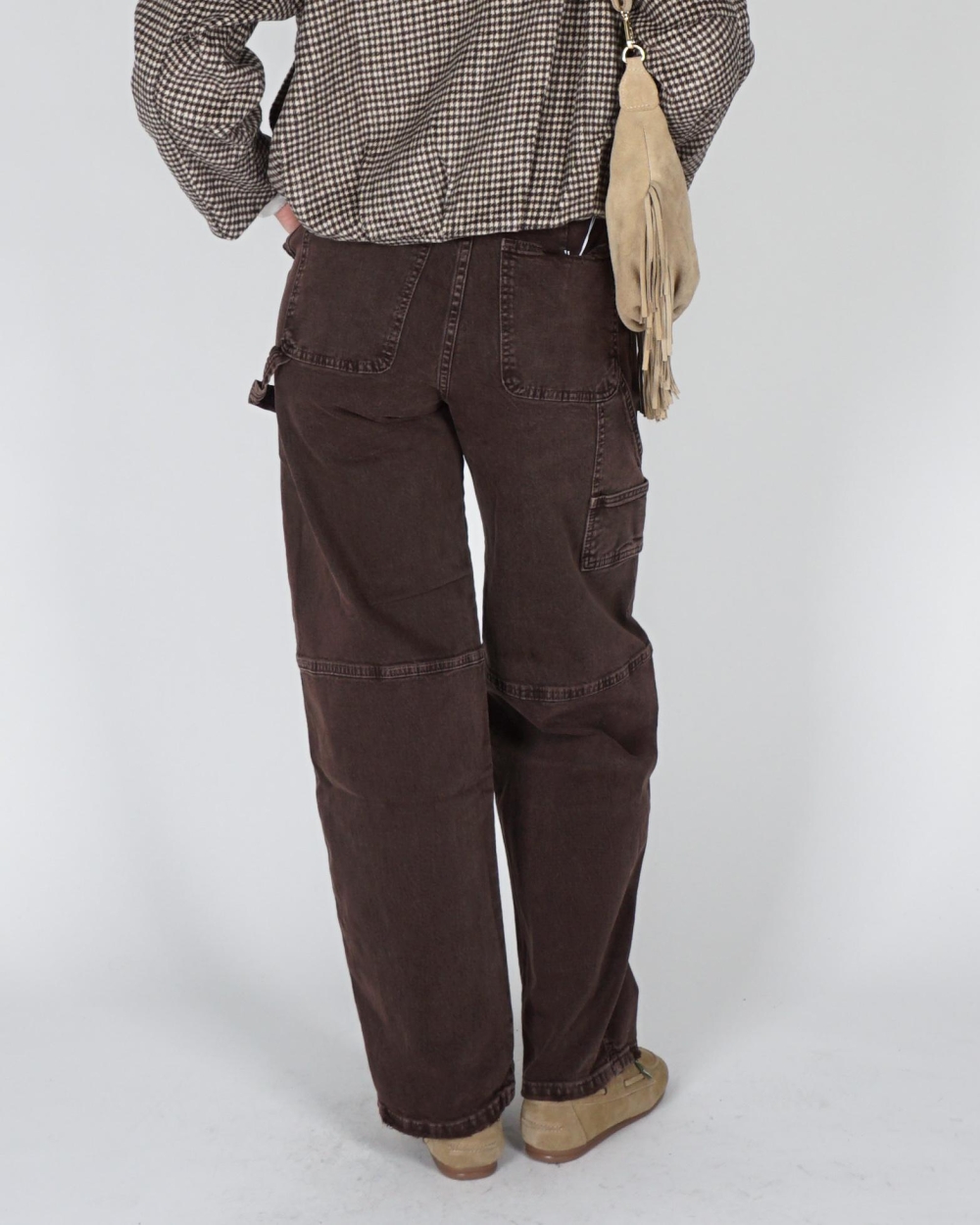Gossip BALLON JEANS MET DETAILS Donkerbruin