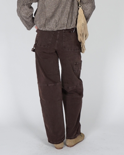 Gossip BALLON JEANS MET DETAILS Donkerbruin