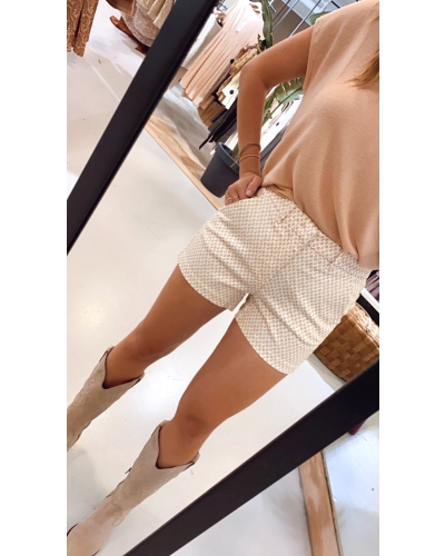 YAYA PRINTED CHINO SHORT