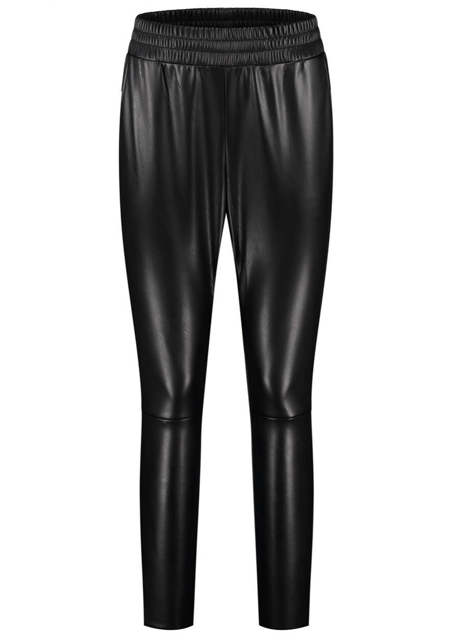 JULA ZWARTE IMITATIE LEREN BROEK