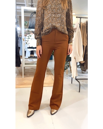Gossip COGNAC FLARED BROEK MET STEEKZAKKEN