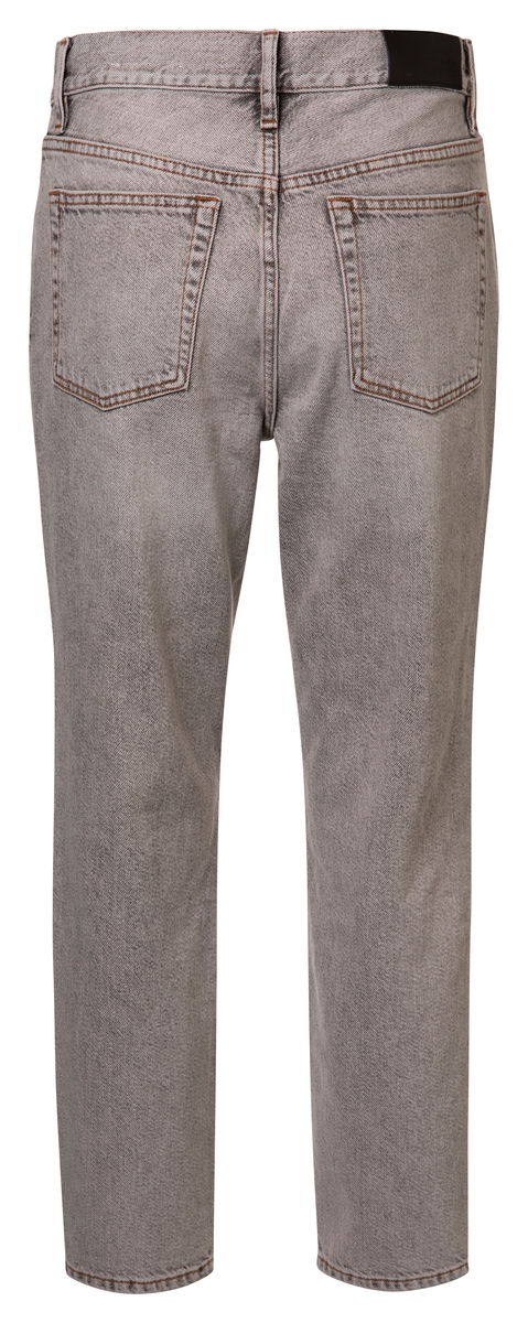 HIGH WAIST STRAIGHT LEG JEANS GRIJS