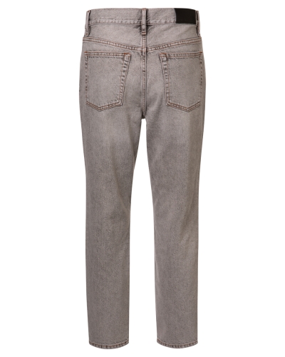 HIGH WAIST STRAIGHT LEG JEANS GRIJS